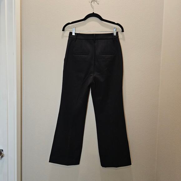NWT Tibi Women's Black Flat Front Slacks Size 2 - Picture 4 of 7
